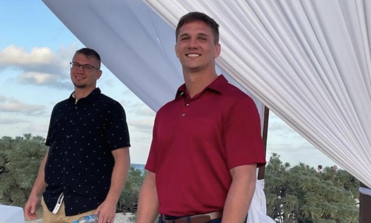 Austin Hubbard with his late brother, Maxx.